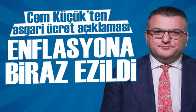 Cem Küçük: İnsanlar enflasyona biraz ezilmiş oldu