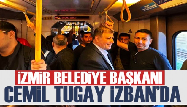 İzmir'in yeni başkanı Dr. Cemil Tugay İZBAN ve metro ile yolculuk yaptı