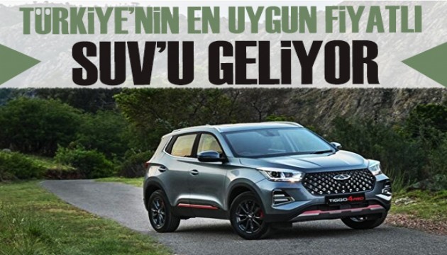 Chery'nin en ucuz SUV'u Türkiye'ye geliyor