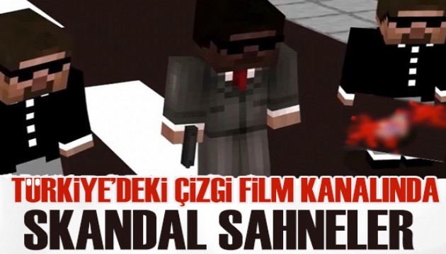 Türkiye'deki çizgi filmde akıl almaz sahneler!