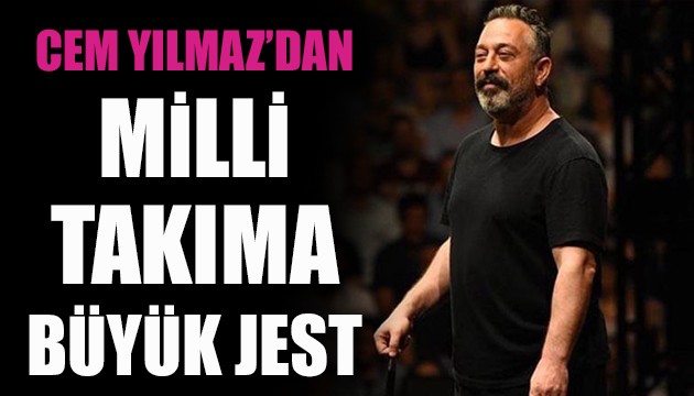 Cem Yılmaz'dan A Milli Takım'a özel gösteri