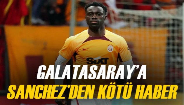 Galatasaray'a Davinson Sanchez'den kötü haber geldi