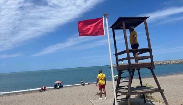 O bölgede denize girmek yasaklandı