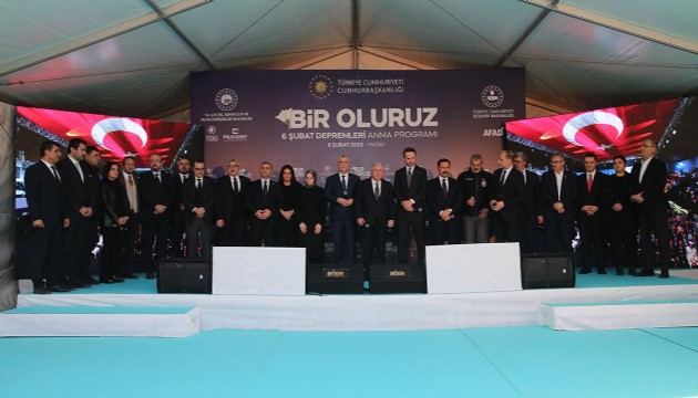 Adıyaman'daki 6 Şubat anma programına üç bakan Hatay'dan bağlandı