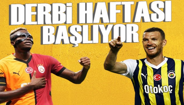 Süper Lig'de derbi haftası başlıyor