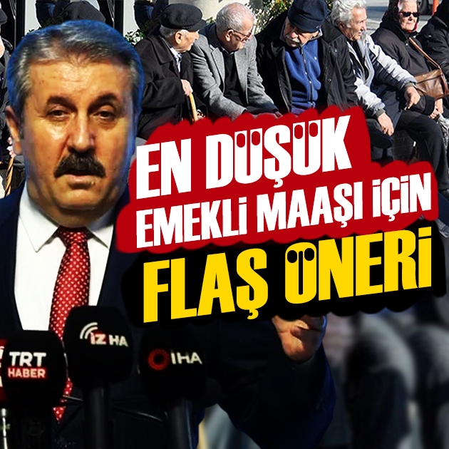 BBP lideri Destici emekli aylığı için rakam verdi