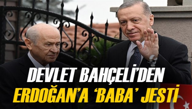 Devlet Bahçeli'den Cumhurbaşkanı Erdoğan'a anlamlı jest