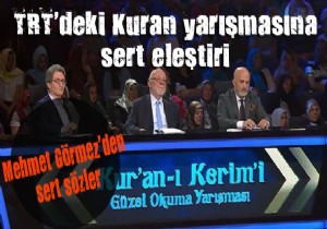 Mehmet Görmez'den TRT'deki Kuran yarışmasına sert eleştiri