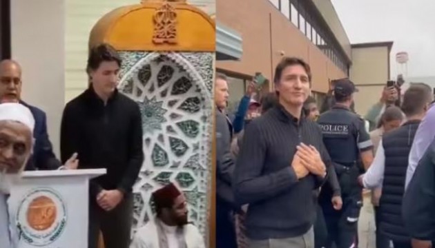 İsrail destekçisi Kanada Başbakanı Trudeau'ya camide tepki