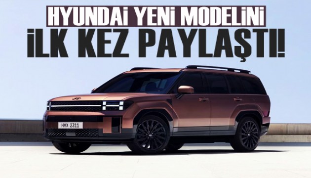 Hyundai Santa Fe'nin yeni modelinin ilk görselleri paylaşıldı