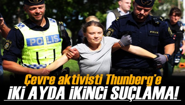 Çevre aktivisti Thunberg’e 2 ayda 2’inci polise itaatsizlik suçlaması