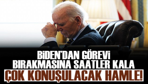 Biden, görevini Trump'a bırakmasına saatler kala af çıkardı