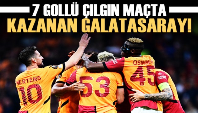 7 gollü çılgın maçta kazanan Galatasaray!