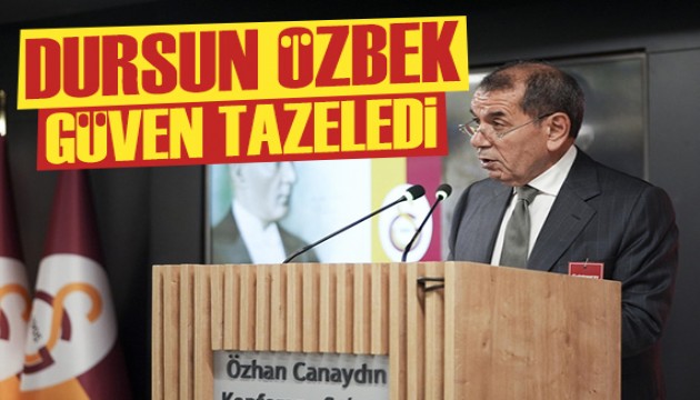 Dursun Özbek yönetimi güven tazeledi