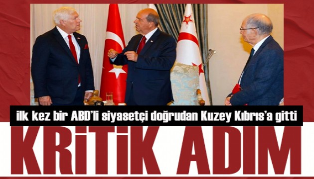 İlk kez bir ABD'li siyasetçi doğrudan Kuzey Kıbrıs'a gitti