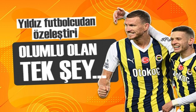 Edin Dzeko'dan özeleştiri: Tek pozitif şey...