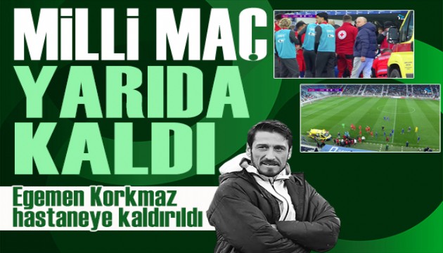 Ümit Milli maçta korkutan anlar: Teknik direktör Egemen Korkmaz yere yığıldı, maç yarıda kaldı