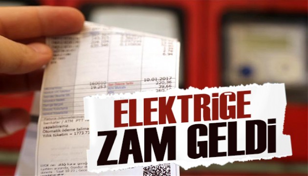Elektriğe zam geldi!