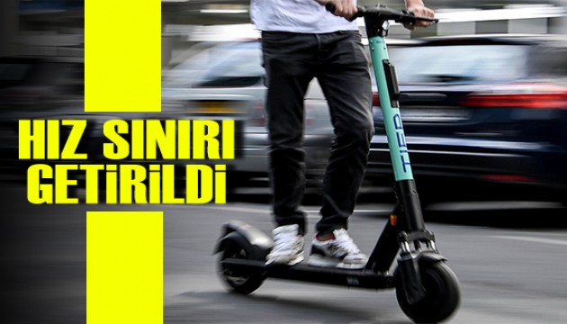 Elektrikli scooterlara hız sınırı getirildi