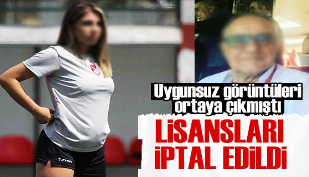 Uygunsuz görüntüleri ortaya çıkan hakem ve gözlemcisinin lisansı iptal edildi