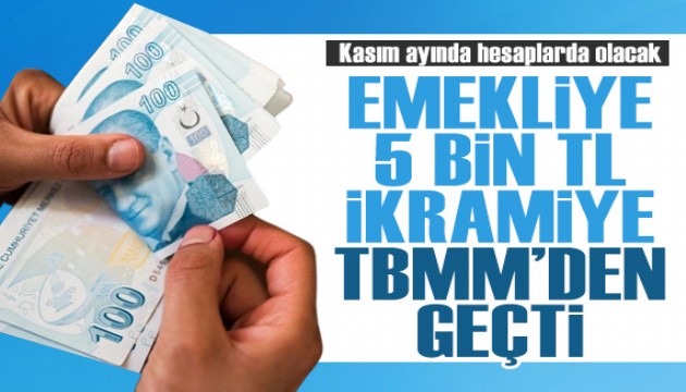 Emekli ikramiyesi düzenlemesi TBMM'den geçti!