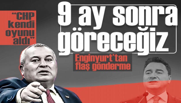 Cemal Enginyurt'tan flaş gönderme: 