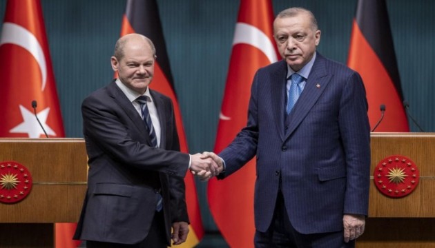 Cumhurbaşkanı Erdoğan, Almanya Başbakanı Scholz ile görüştü