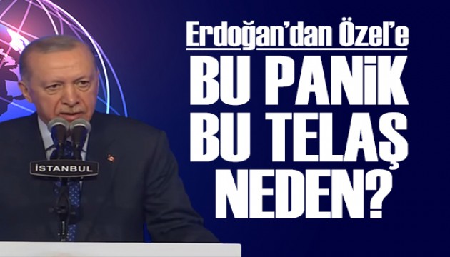 Cumhurbaşkanı Recep Tayyip Erdoğan'dan Özel'e: Bu panik ve saldırganlık neden?