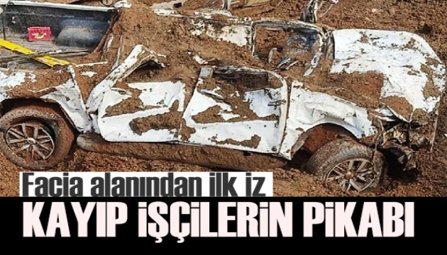 Erzincan İliç'te kayıp işçilerin pikabı bulundu