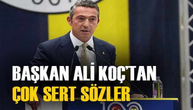 Fenerbahçe Başkanı Ali Koç'tan Erden Timur'a salvo