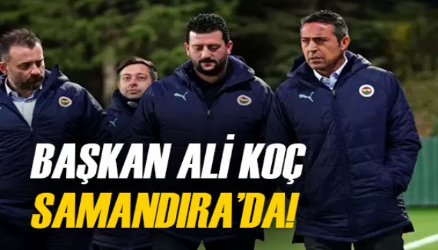 Fenerbahçe Başkanı Ali Koç, Samandıra'da İsmail Kartal ve futbolcularla toplantı yaptı