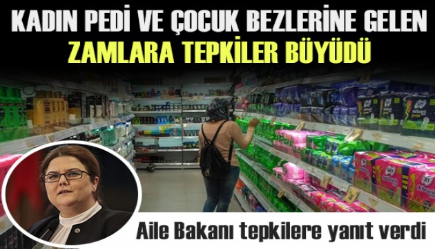 Kadın pedi ve çocuk bezlerine gelen zamlara tepkiler büyüdü!