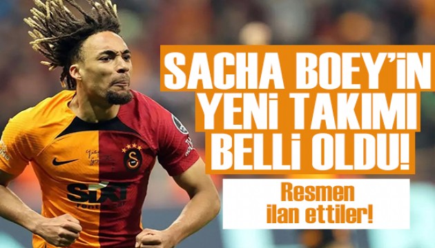 Resmen ilan ettiler! İşte Sacha Boey'in yeni takımı