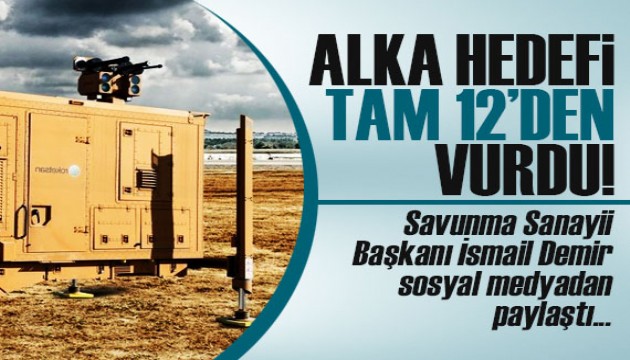 Yüksek güçlü lazer silahı ALKA hedefi tam isabetle vurdu