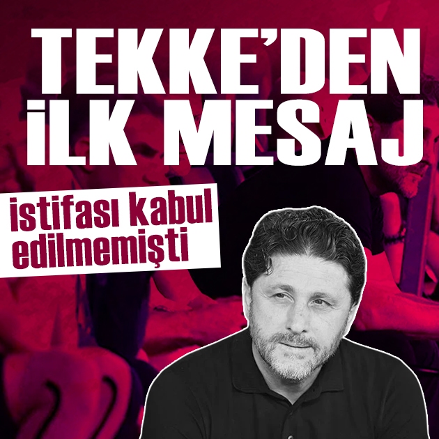 İstifası kabul edilmemişti: Fatih Tekke'den ilk mesaj