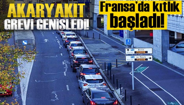 Fransa'daki akaryakıt çalışanlarının grevi genişledi!