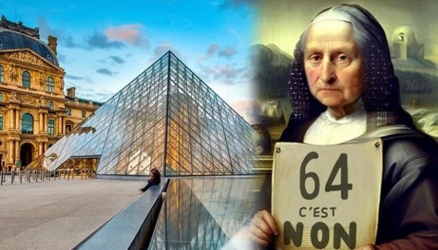Emeklilik protestolarına Louvre Müzesi de katıldı: Mona Lisa grevde!