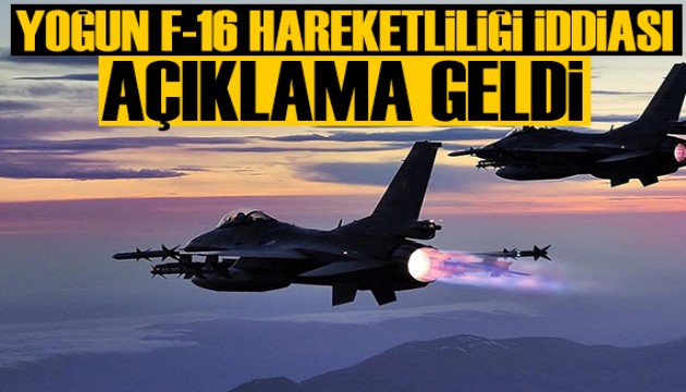 Antalya'da yoğun F-16 uçuşu iddialarına cevap