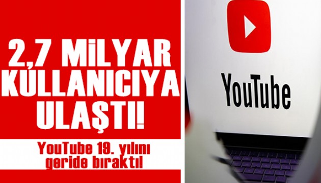 YouTube 2,7 milyar kullanıcıya ulaştı!