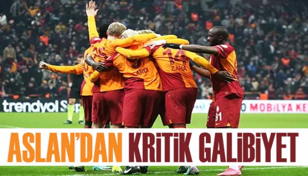 Galatasaray'dan kritik galibiyet! Penaltı pozisyonu maça damga vurdu