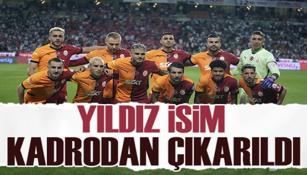 Galatasaray'ın Young Boys kafilesi belli oldu: Yıldız futbolcu listede yok