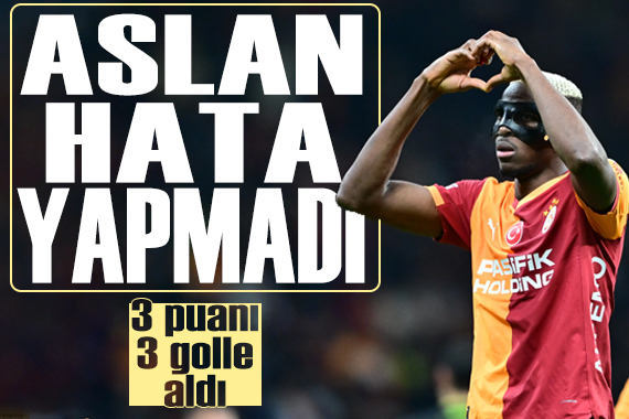 Galatasaray evinde Alanyaspor'u 3 golle geçti