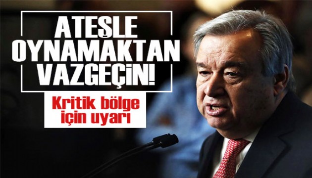 BM Genel Sekreteri Guterres'ten Kızıldeniz uyarısı: Ateşle oynamaktan vazgeçin!