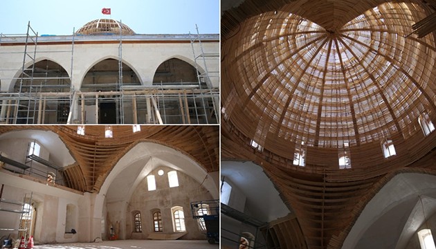 Anadolu'nun ilk camisinde restorasyon çalışmaları sürüyor
