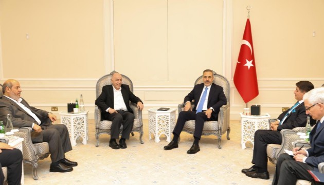 Bakan Fidan, Hamas Şura Meclisi Başkanı Derviş ile görüştü