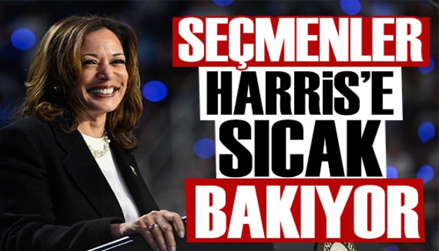 Seçmenler Harris'e daha sıcak bakıyor