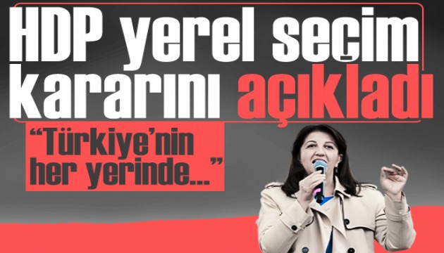 Eş Genel Başkan Pervin Buldan HDP'nin yerel seçim kararını açıkladı