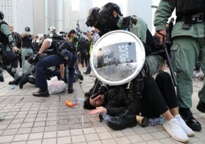 Hong Kong'ta Uygur Türk'lerine destek için eylem yapıldı!