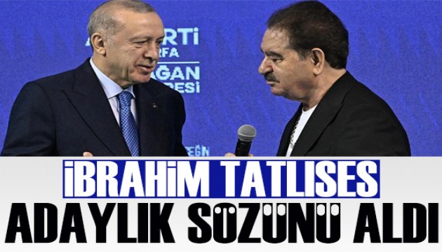 İbrahim Tatlıses, Cumhurbaşkanı Erdoğan'dan adaylık sözü aldı