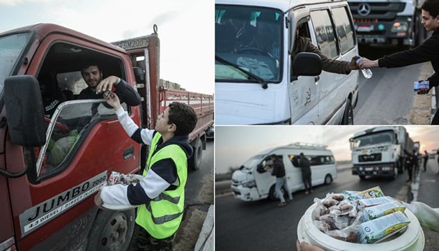 Yolda kalanlara iftar verme yarışı